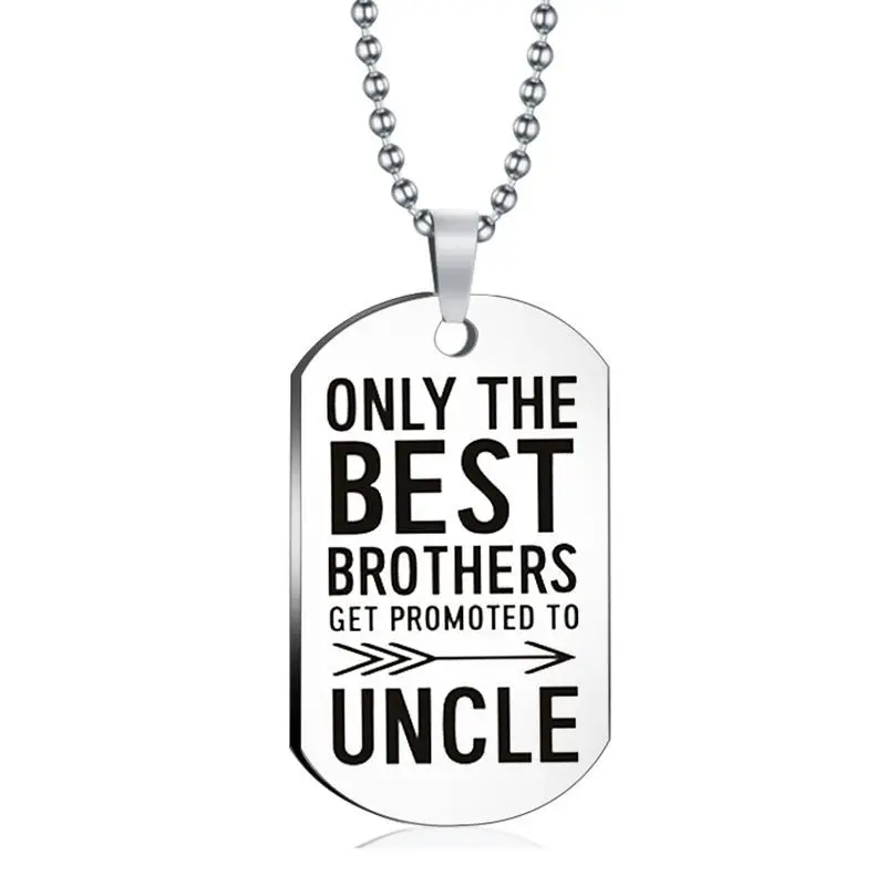 

Best Brothers Uncle Necklace Stainless Steel Charms Women Jewelry Accessories Pendant Gifts Fashion