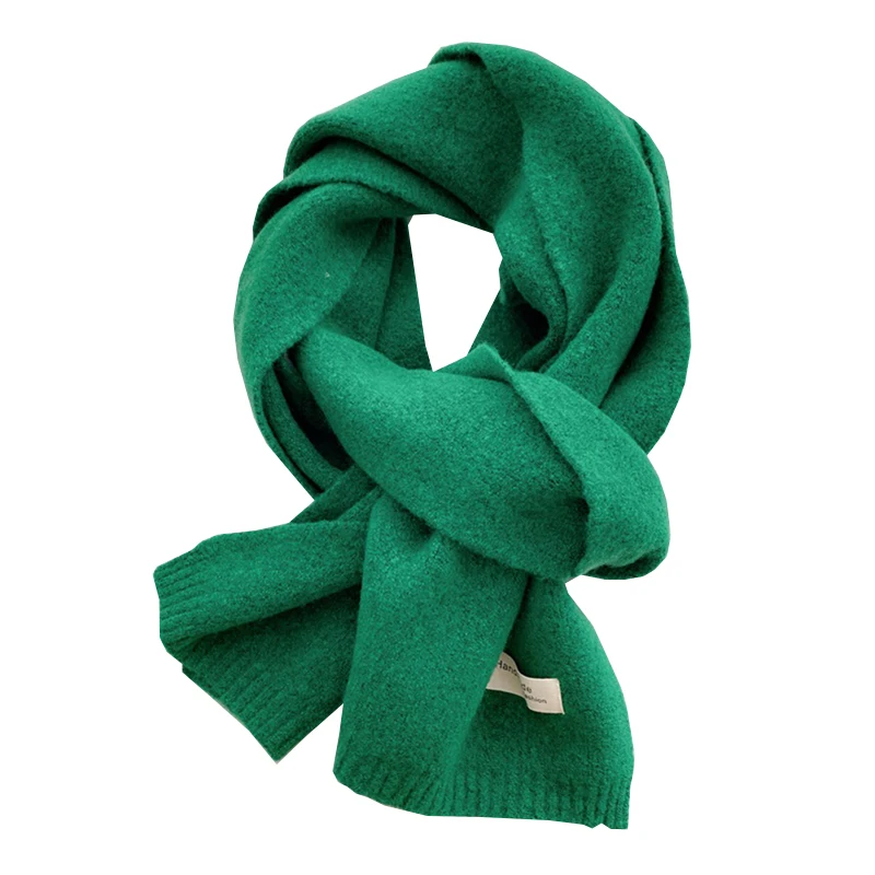 

Осенне-зимний хиджаб унисекс, однотонный длинный плотный теплый вязаный шарф, сохраняющий тепло шерстяной шейный платок, женская большая ш...