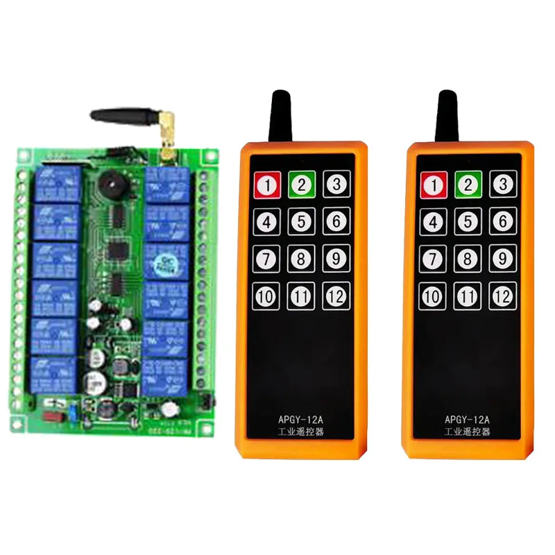 2000 м DC 12 В 24 в 36 48 каналов беспроводное релейное выходное радио радиочастотный