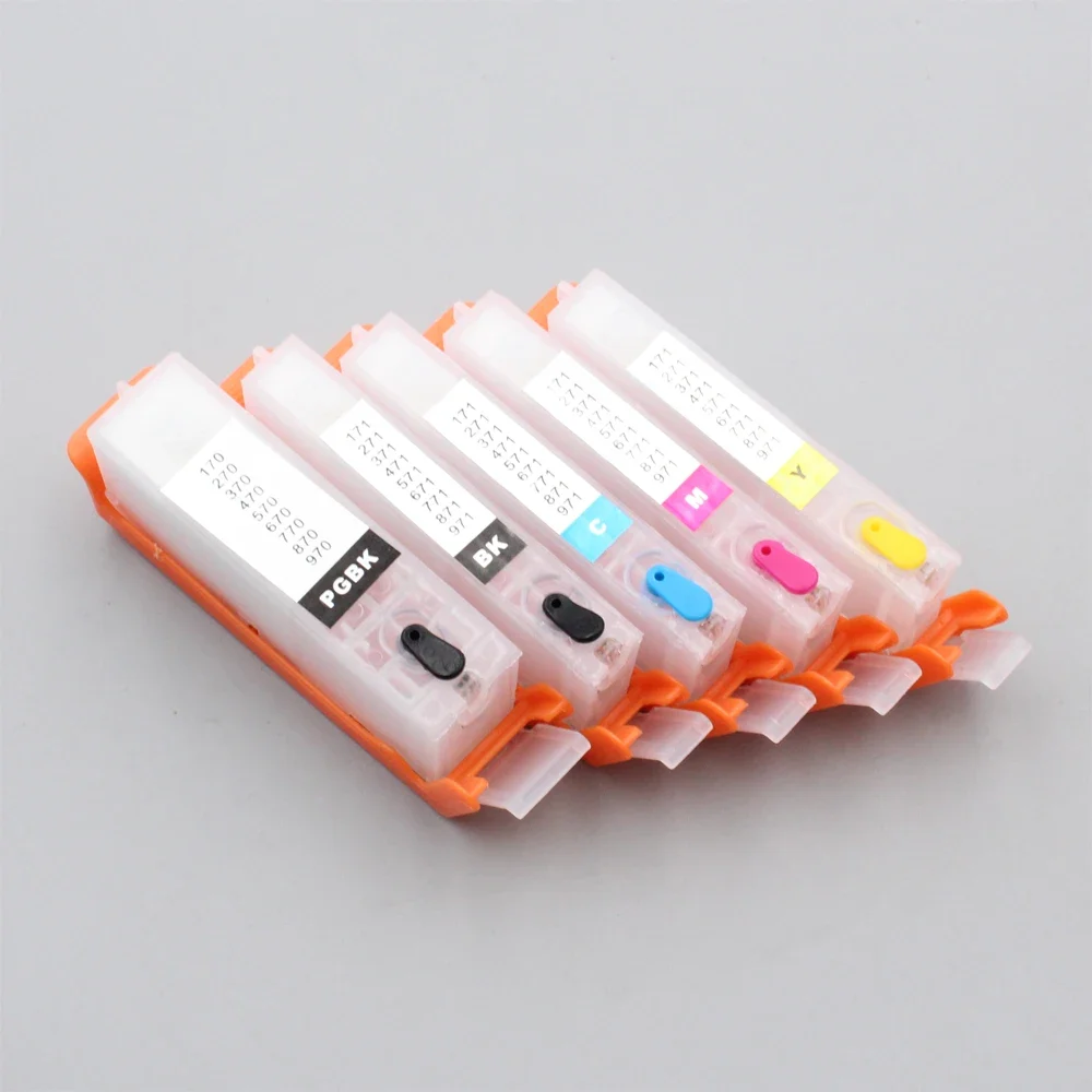 PGI-570 CLI-571 PGI-570XL многоразовый картридж с чипом ARC для принтера Canon MG5750 MG5751 MG5752 MG5753