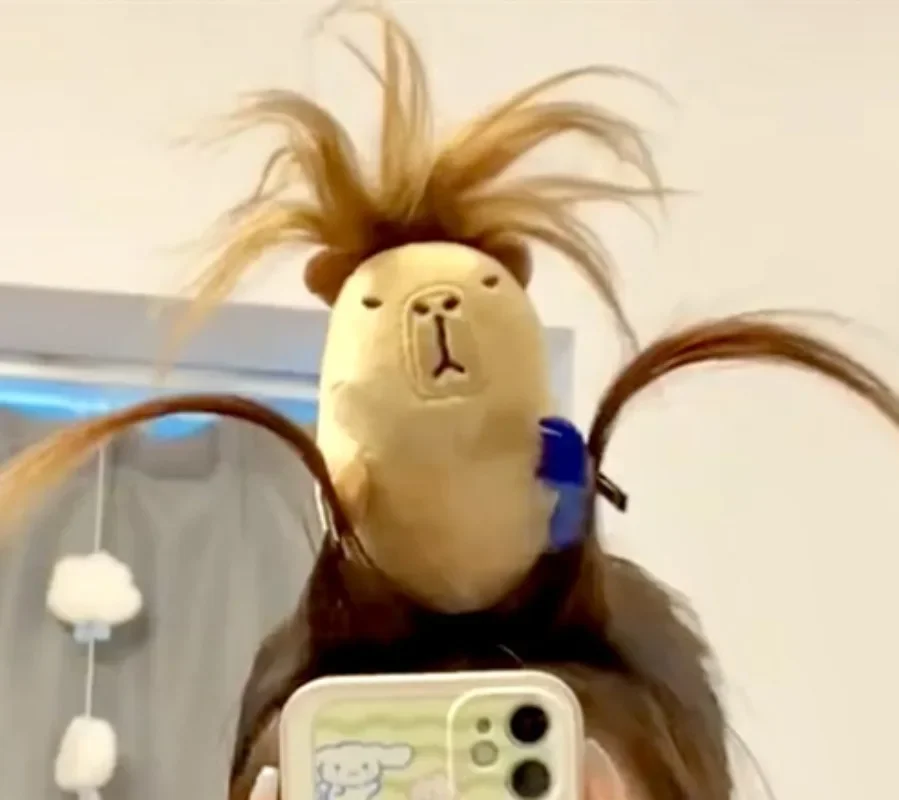 Обруч для волос с забавным мультяшным принтом капибара обручи уродливой