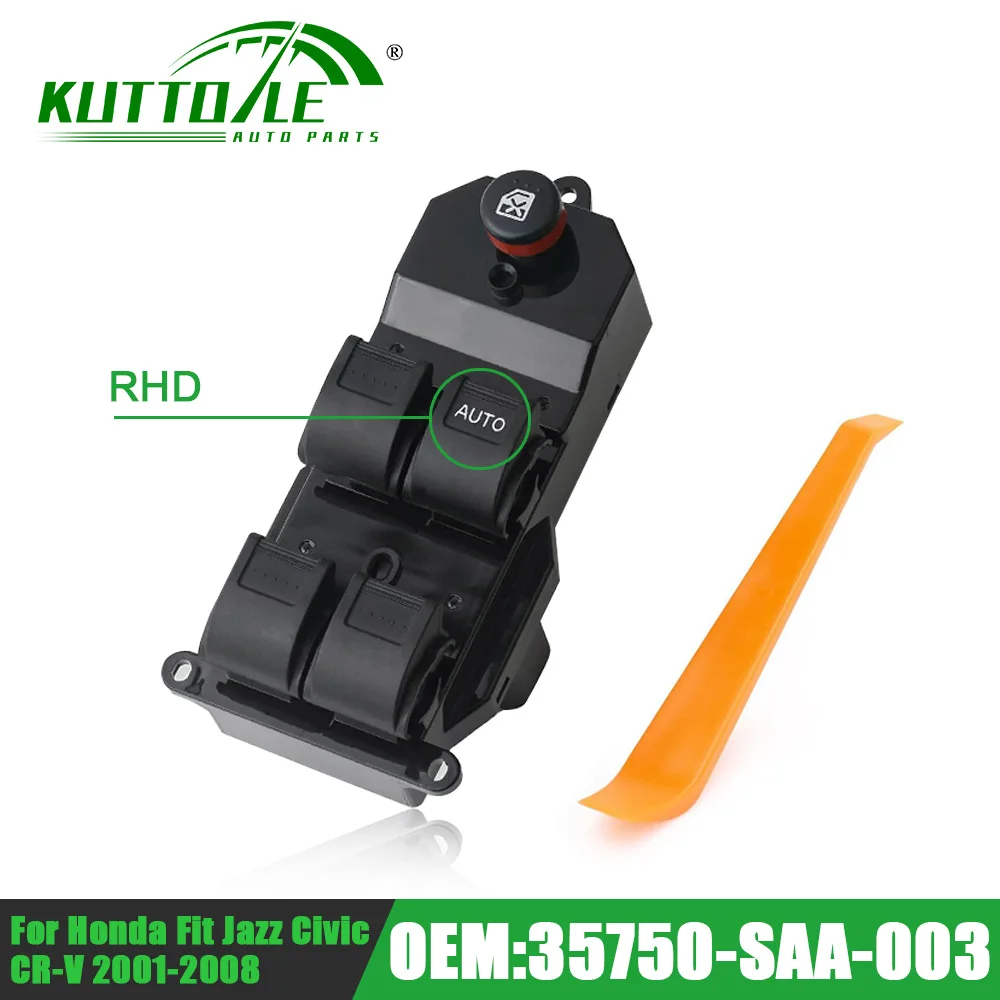 

35750-SAA-003 35760-S9A-G042A RHD Автомобильная электрическая главная кнопка управления стеклоподъемником для Honda CRV Fit Jazz Civic 2001-2008