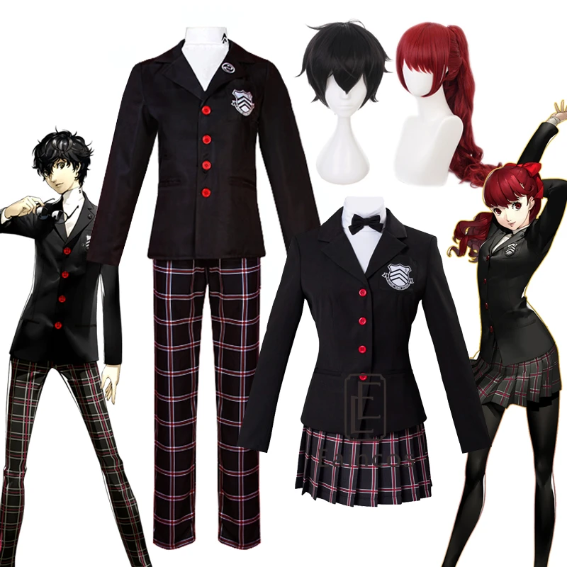 

Костюм для косплея Persona 5 Kurusu Akira Joker, Униформа, костюмы Yoshizawa Kasumi школьная форма комплект