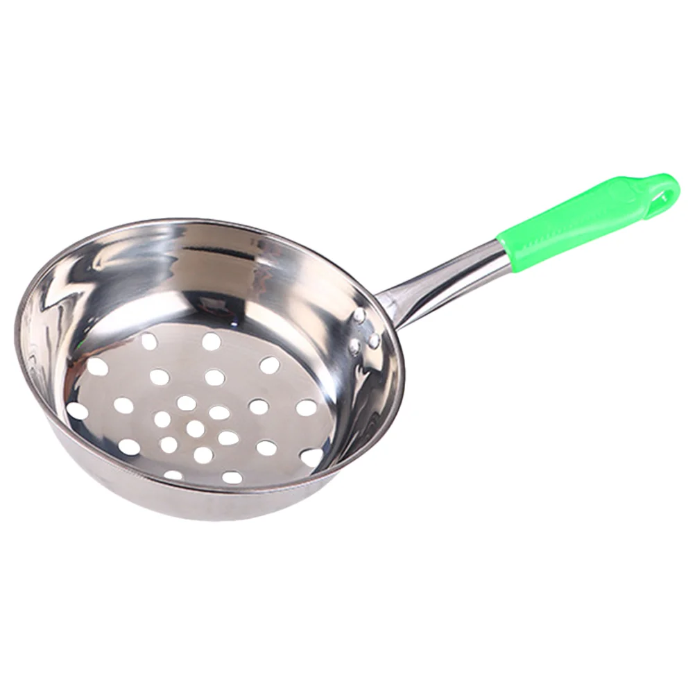 

Large Hole Colander Metal Cooking Utensils Sieve Strainer Tool Strainer Handle Stainless Steel Skimmer Spoon Colander Handle