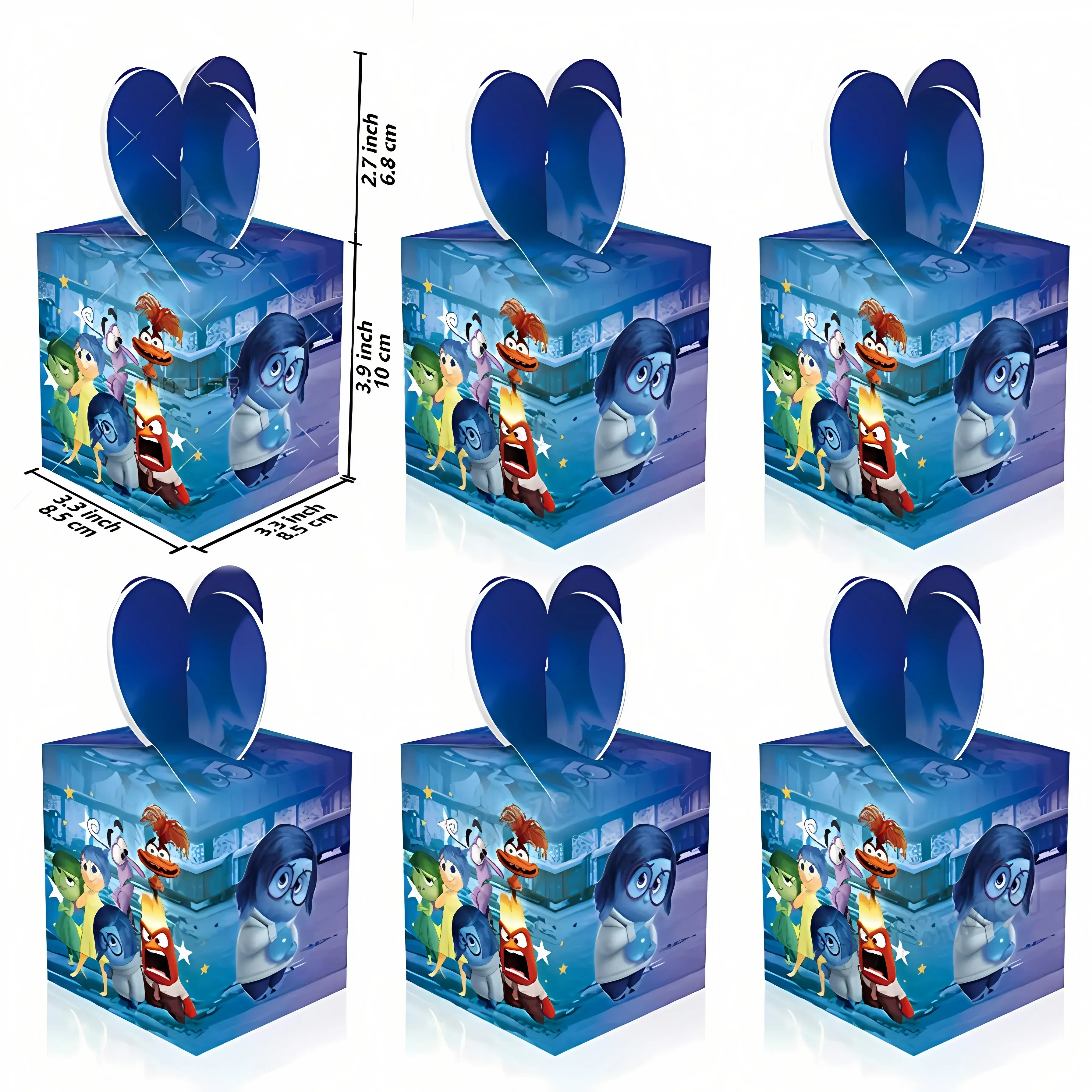 6/12 шт. Disney Inside Out 2 коробка конфет милые детские подарочные коробки для закусок на