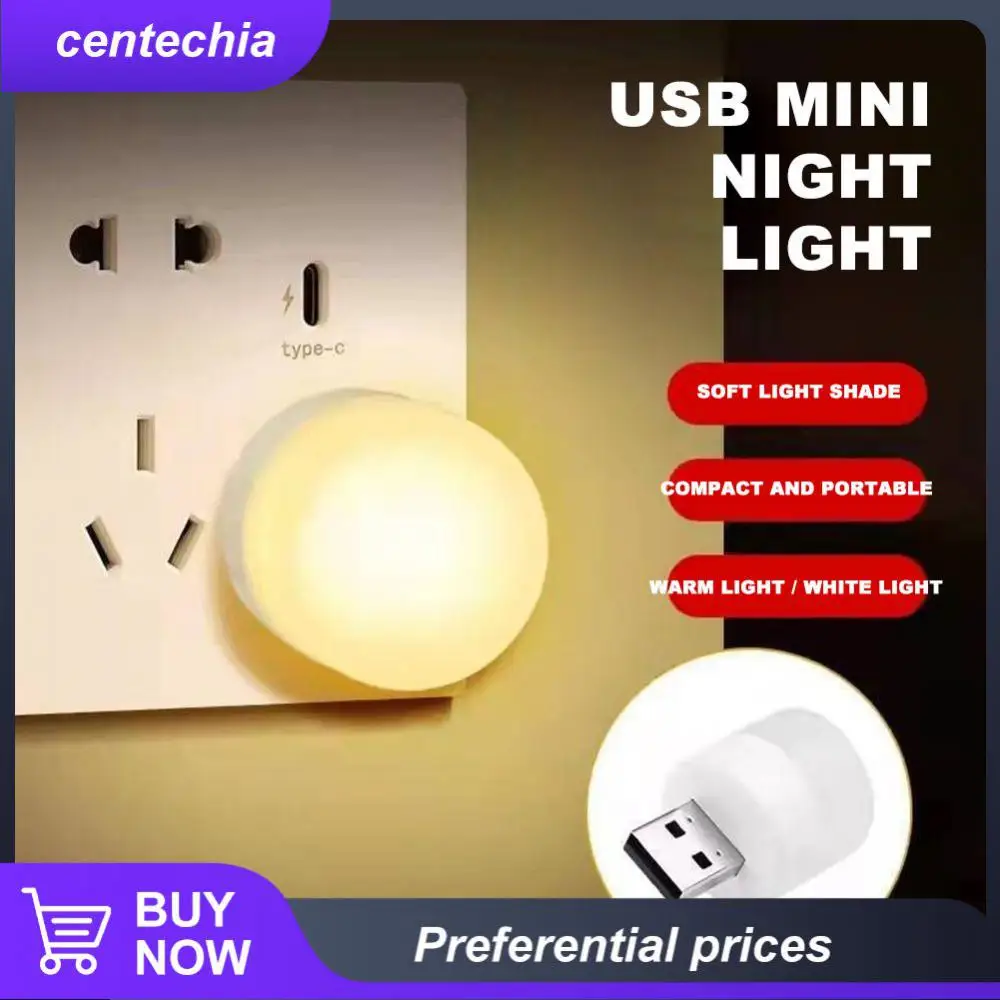 

Power Bank Charging Book Lights Small Round Reading Usb Desk Lamp Bulb Rechargeable Night Light Mini Led Desk