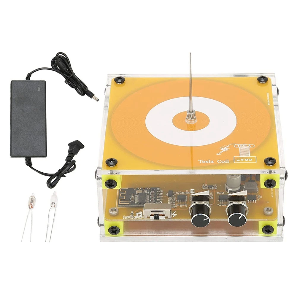 

Bluetooth Music Coil Desktop Toy Plasma Loudspeaker Arc Generator Wireless Transmission Teaching Demonstration US Plug