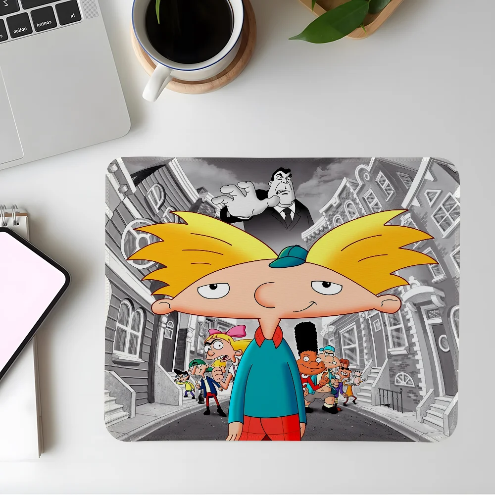 Фото Коврик для мыши с рисунком H-Hey A-Arnold, моющийся коврик для мыши с краями швов, прочный настольный ноутбук, офисный игровой коврик для ПК XXL, коврик для мыши 180X220/200X250/250X290 мм №1