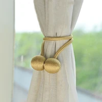 magnetic pearl ball curtain tiebacks tie backs holdbacks buckle clips accessory curtain rods accessoires