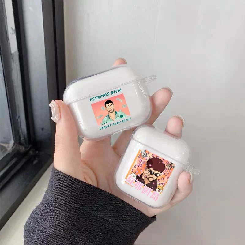 Чехол Yo Perreo Sola Bad Bunny для Airpods 1 2 Pro Pro2 прозрачные наушники Беспроводные аксессуары