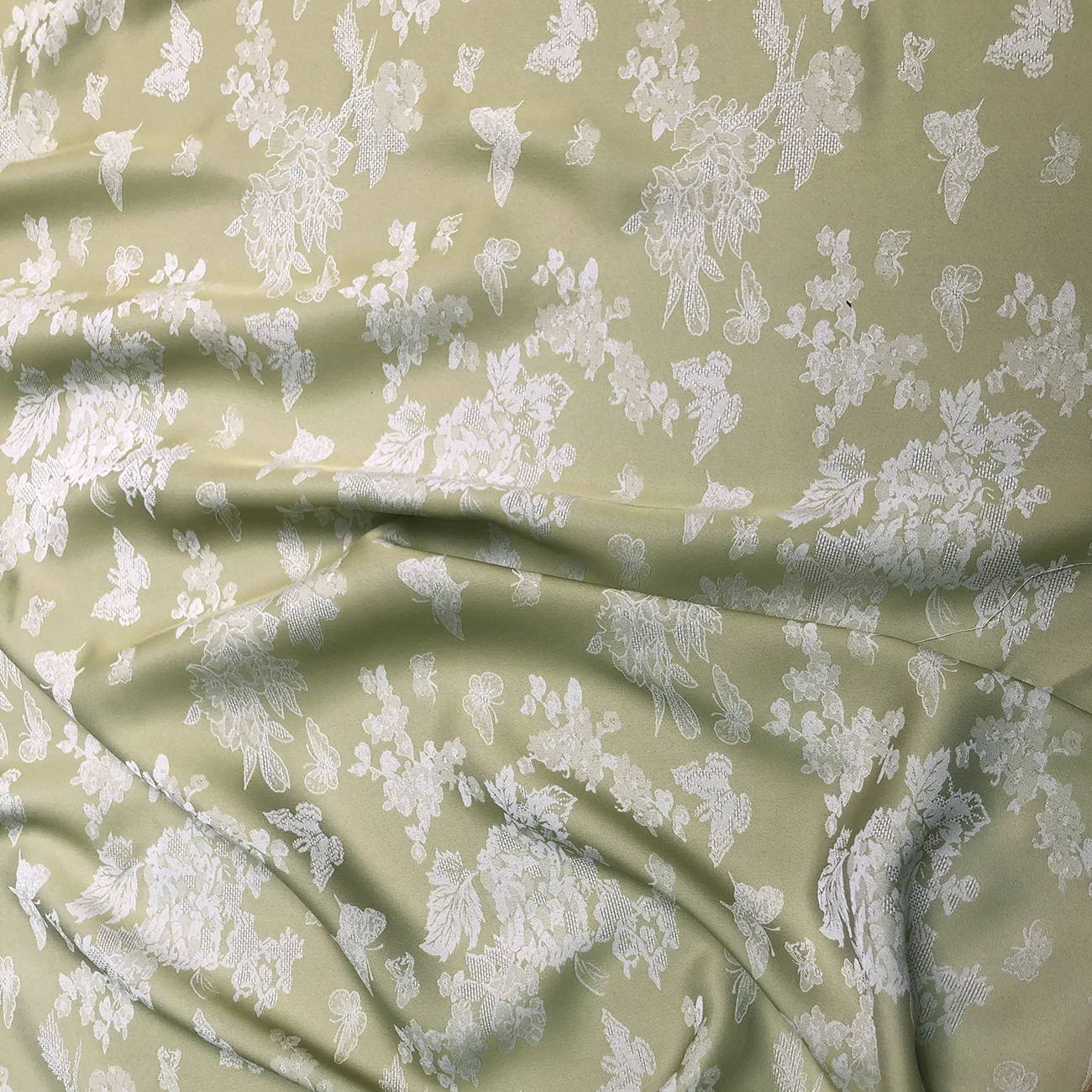 

Satin Fabric Butterfly Floral Double Color Brocade Jacquard Fabric for Sewing Summer Dress Cheongsam Kimono 5yards x 1.45yards