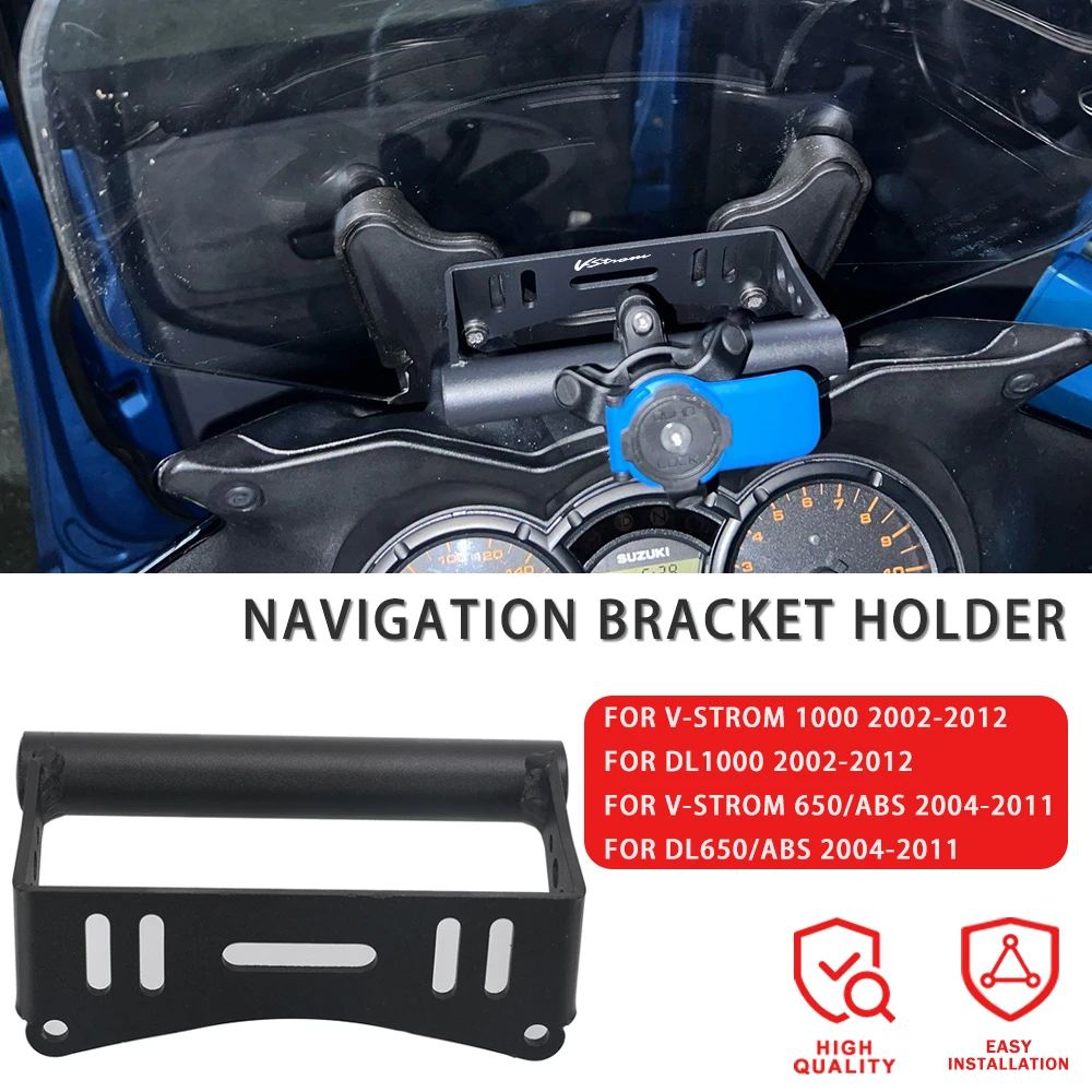 

New Motorcycle Phone Holder Stand GPS Navigation Plate Bracket For Suzuki V-Strom 650 DL650 ABS 2004-2011 V-STROM1000/DL1000