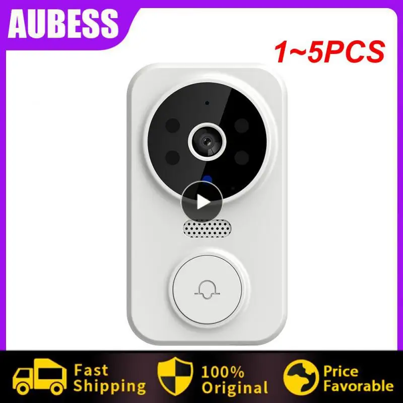 

1~5PCS Tuya Smart Video Doorbell Outdoor Wireless Door Bell Smart Life WiFi Camera Intercom Security Protection
