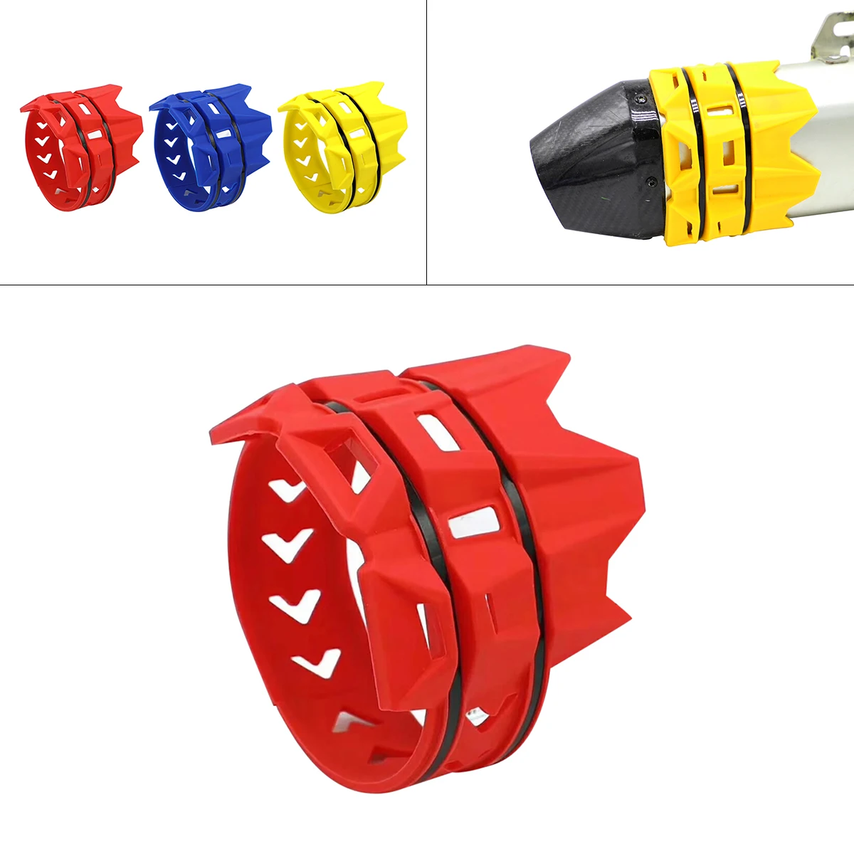 

Motorcycle Exhaust Tail Pipe Muffler Silencer Protector Shield Guard Fit for Honda Kawasaki Suzuki Yamaha Beta Dirt Bike