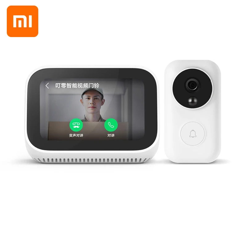 

Xiaomi Mi AI видео дверной звонок с сенсорным экраном Bluetooth 5,0 динамик цифровой дисплей Будильник WiFi умное соединение Mi динамик