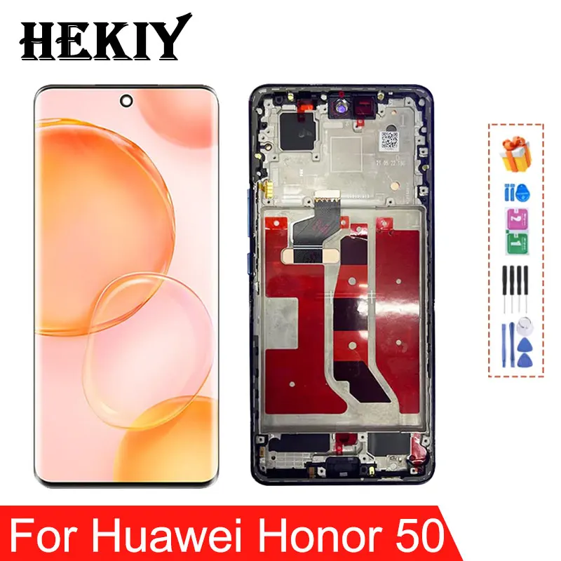 6.57'' Original Screen For Huawei Honor 50 LCD Display Touch Screen Digitizer Assembly For Honor 50 NTH-AN00 NTH-NX9 LCD Display