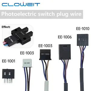 Cloweit 4 pin Quick Connector for EE-SX67 Series Groove Photoelectric Switch Sensor EE-1006 EE-1010 EE-1001 EE-1003 lengt 1M 2M