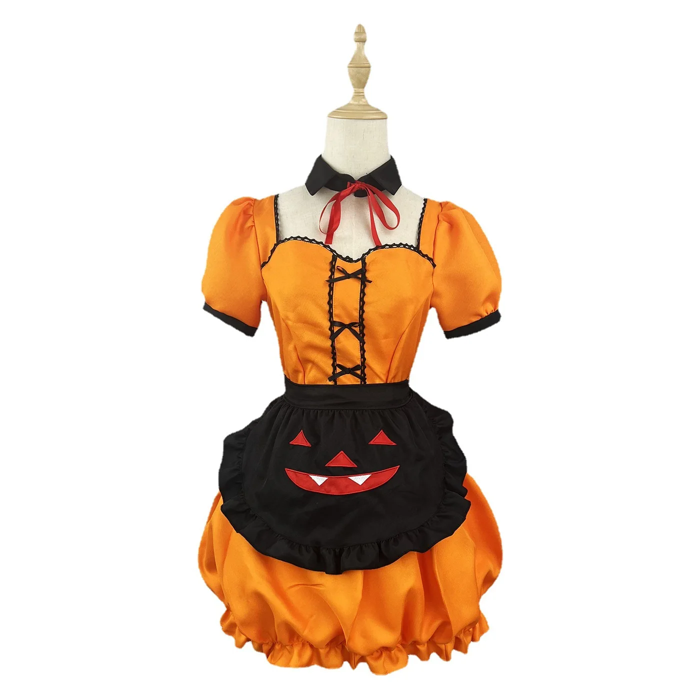 

Pumpkin Maid Dress Halloween Cosplay Costumes Roleplay Gothic Lolita Costumes Animation Show Dress Pumpkin Womens Maid Clothing