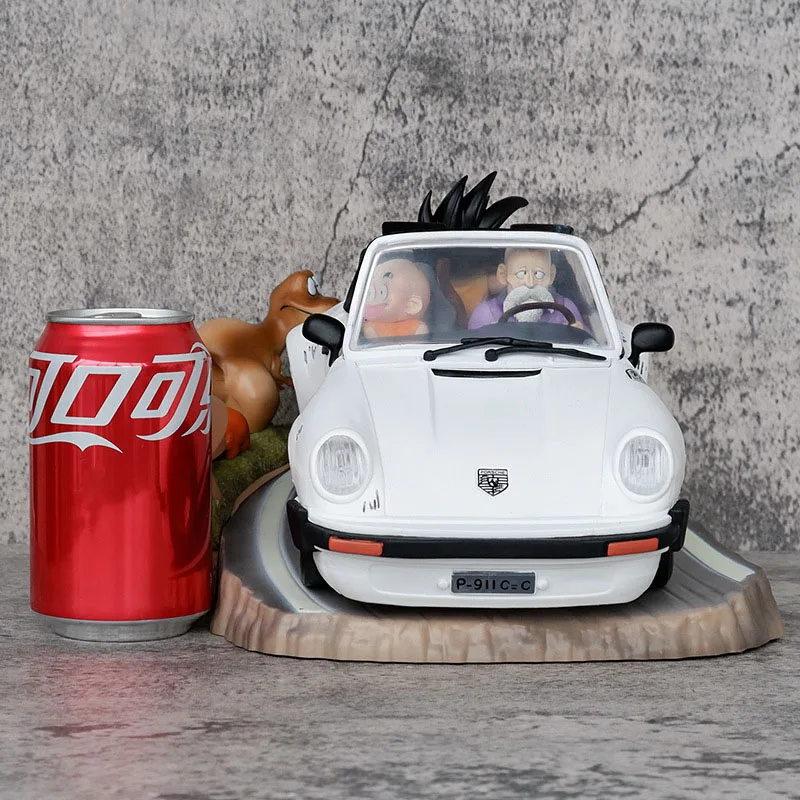 

Семерная черепаха из серии «Драконий жемчуг», бессмертный мастер, ученик, три человека, статуя Porsche Wukong Klin, модель ручной работы, спортивный автомобиль Dec