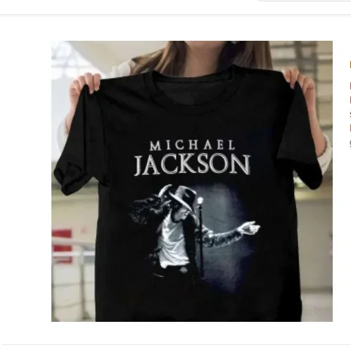 Майкл Джексон Черная Мужская футболка всех размеров с длинным или коротким