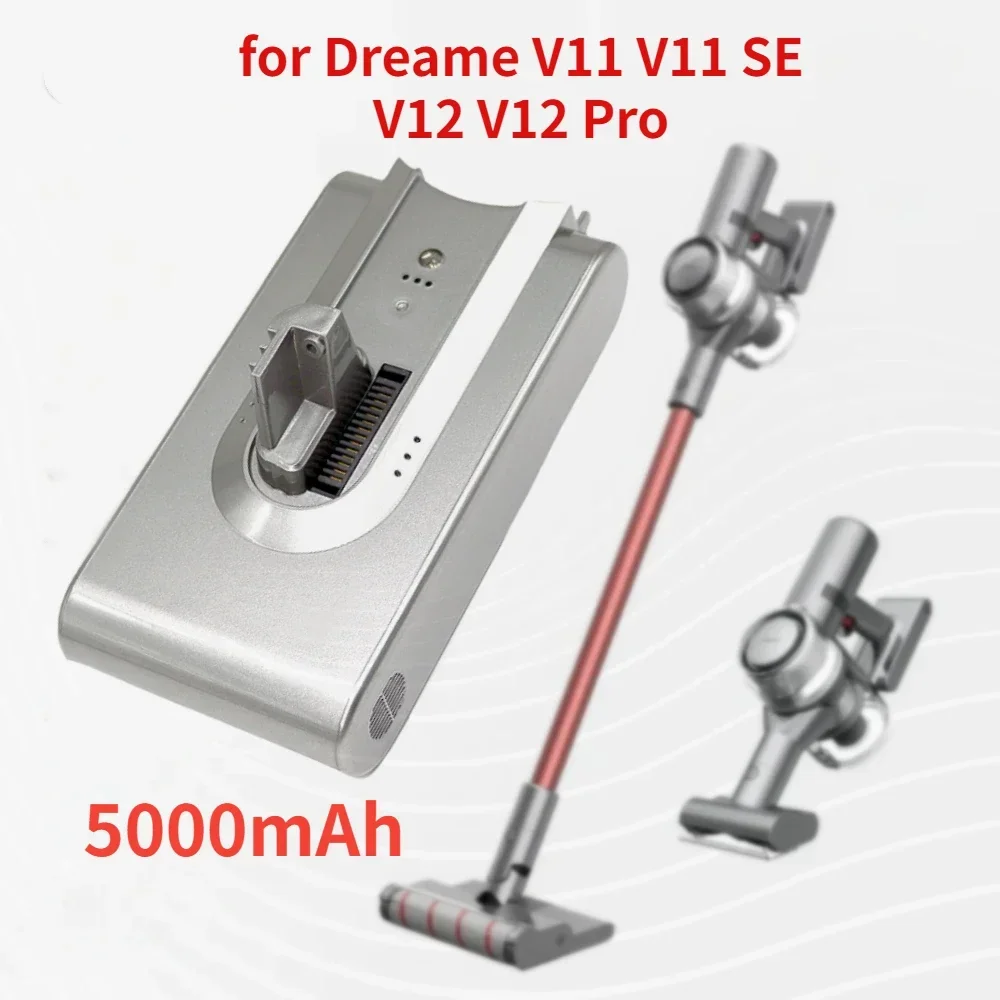 Оригинальный ручной Аккумулятор для пылесоса Dreame 25 2 в 5000 мАч V11 V11SE V12 VVT1 VVN5 VVN6 VVA1
