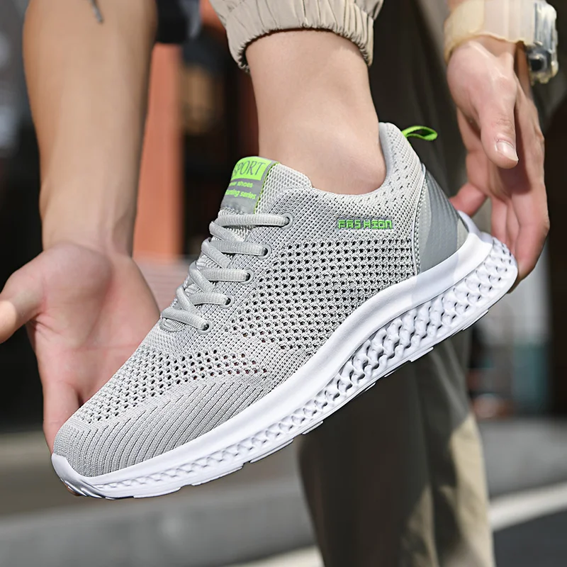 New 2022 Men Running Shoes Breathable Outdoor Sports Shoes Lightweight Sneakers for Man Comfortable Athletic Training Footwear