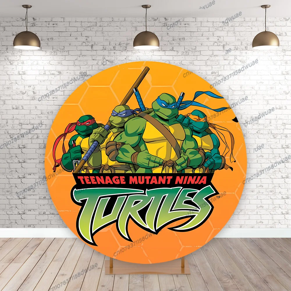 Фон для фотосъемки с изображением черепашек-ниндзя