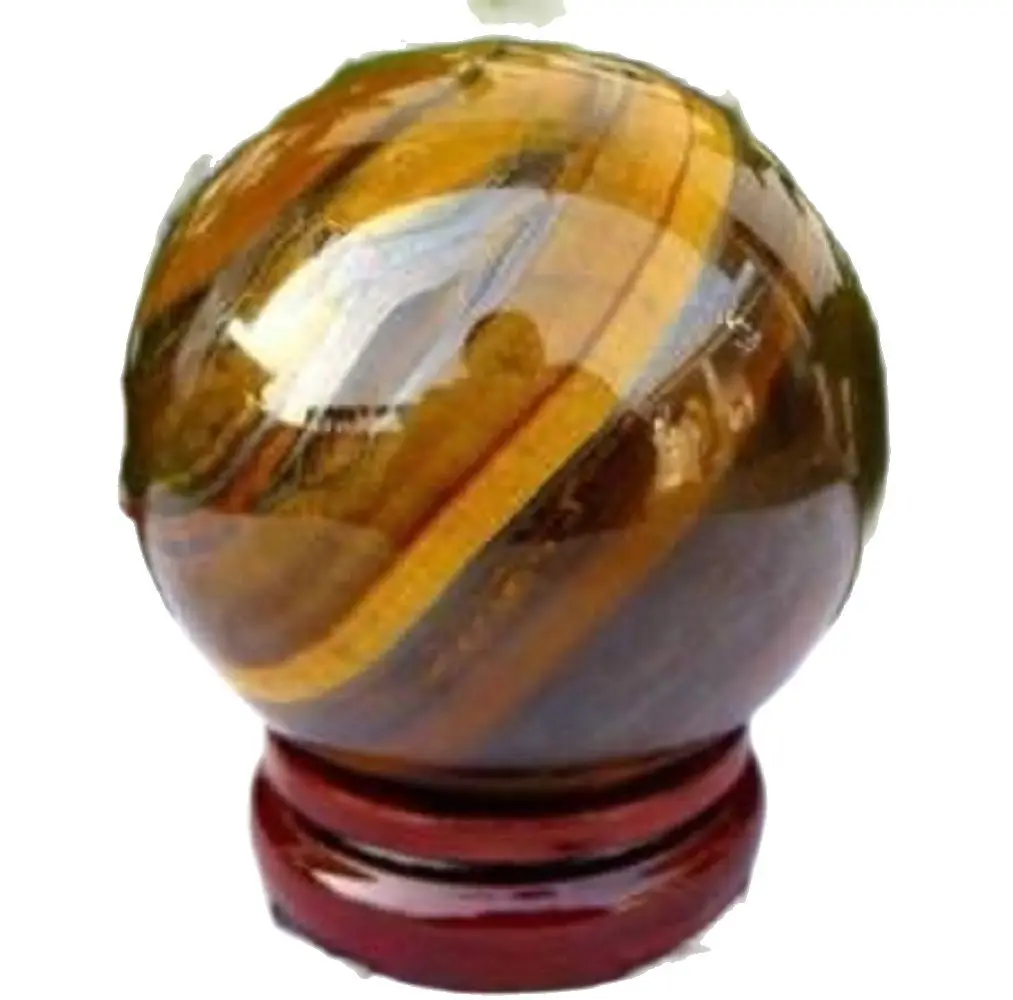 

free shipping Natural tiger eye quartz crystal Sphere 50mm