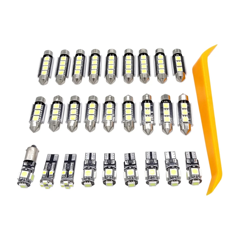 27 шт. набор светодиодных ламп T10 5050 для салона автомобиля W211 2002-2008