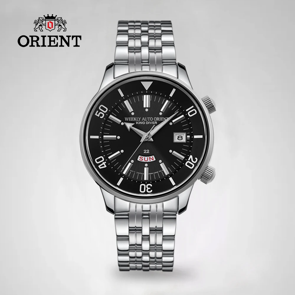

Original Orient 20 Bar Professional Diving Watch, Japanese 43.2mm Dial Mechanical Watch for Men /RN-AA0D01B