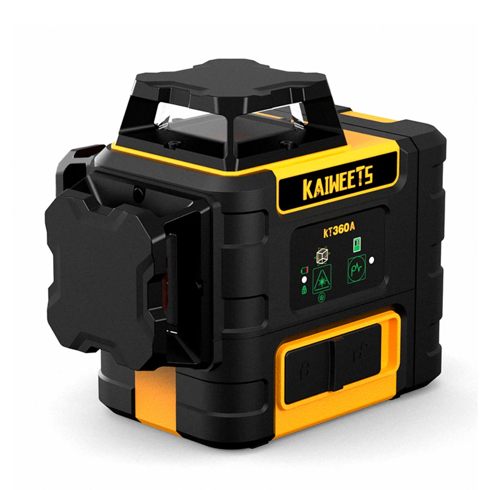

KAIWEETS Laser Level Kaiweets KT360A 3 x 360 Line Self Leveling 3D Lazer Level Machine Green Beam 360 Tool