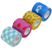 4 type non woven fabric self adhesive fixing tape pattern bandage wrapped elastic joints support tape waterproof posture correct