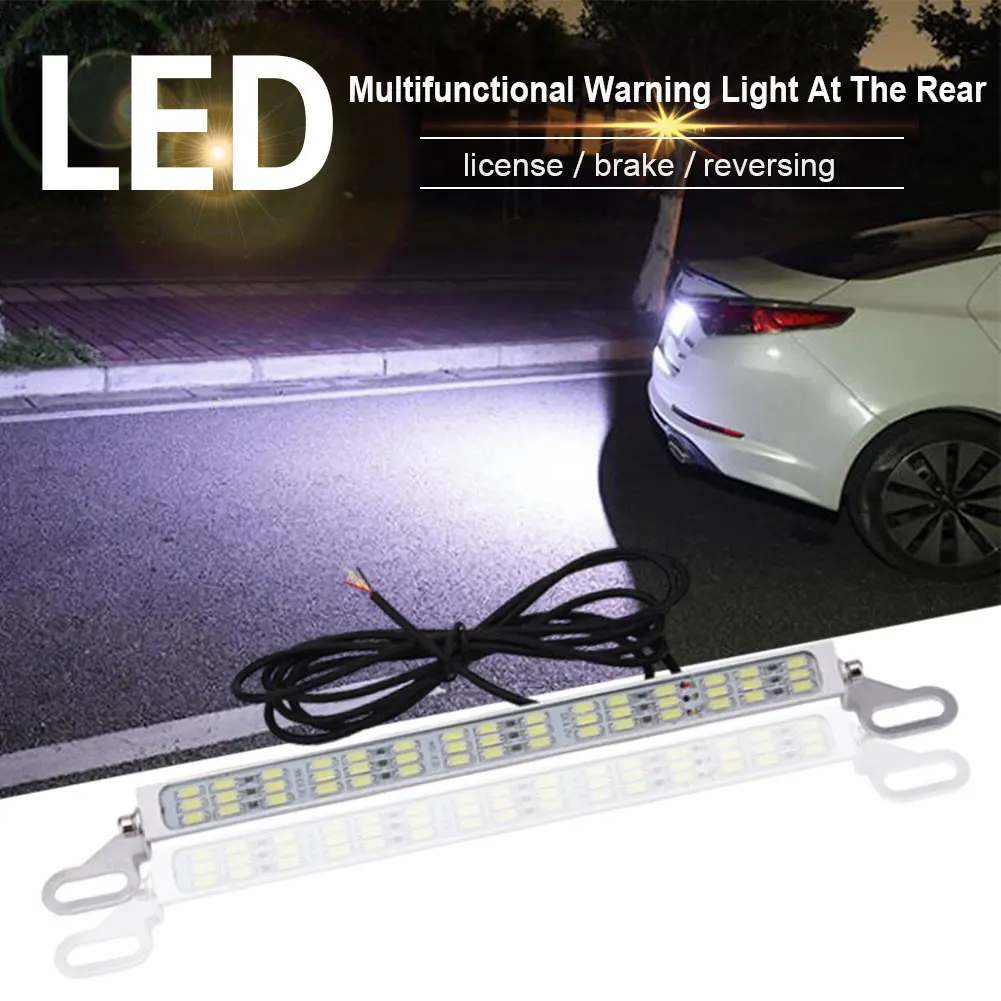 

30/45SMD Car LED Light Bar Backup Reversing Light Brake Lamp Auto License Plate DRL Fog Lamp White Red Car Accessories