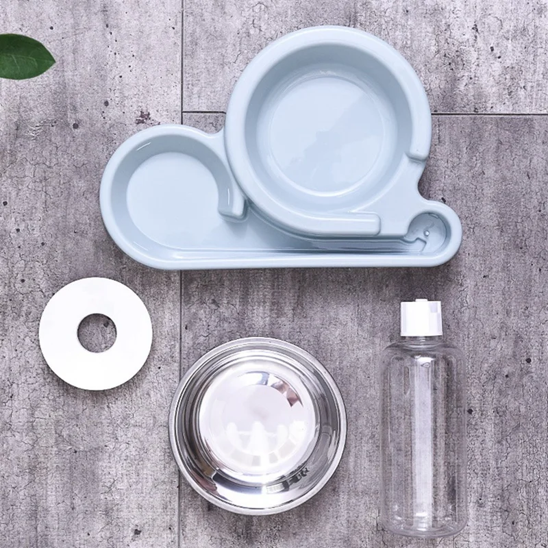 

Практичная миска для собак с защитой от влаги, двойное использование, автоматическая водная кормушка для домашних животных, двойная чаша, А...