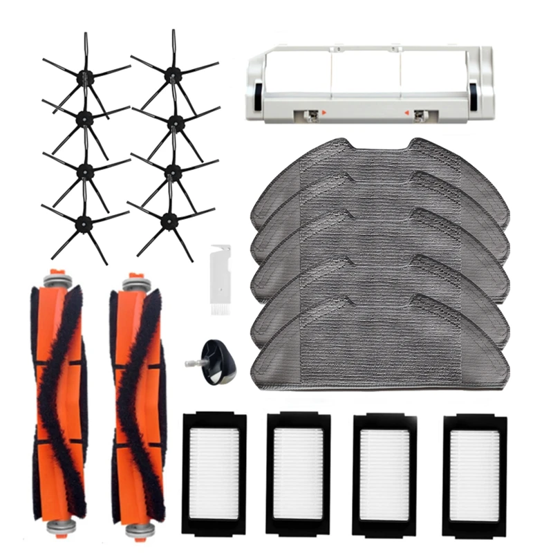 

Фильтр НЕРА Для робота-пылесоса Xiaomi Mijia 2 Pro MJSTS1, основная и боковая щетки, насадка на швабру, Сменные аксессуары