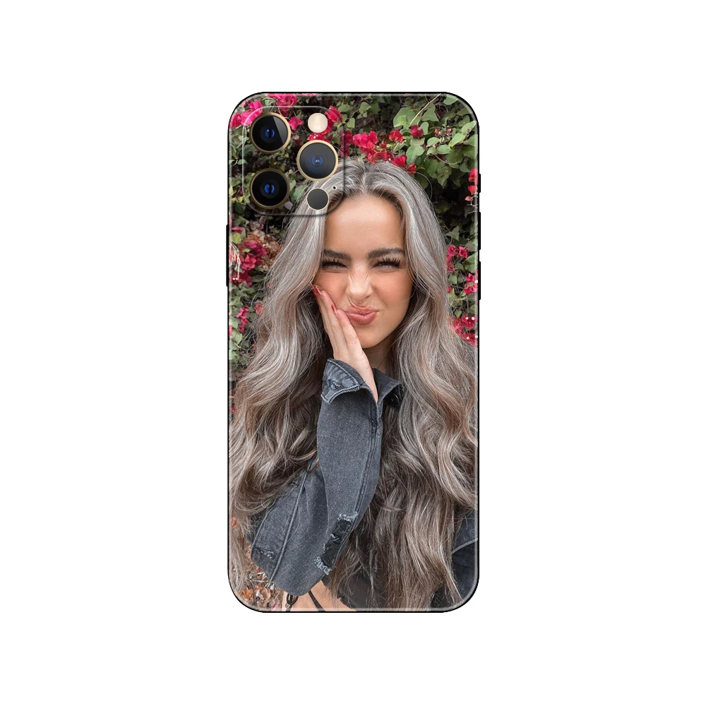 Чехол для телефона American IC girl iphone 5 2020se 6 6s 7 8 plus x 10 XR XS 11 12 13 mini pro MAX Черная задняя