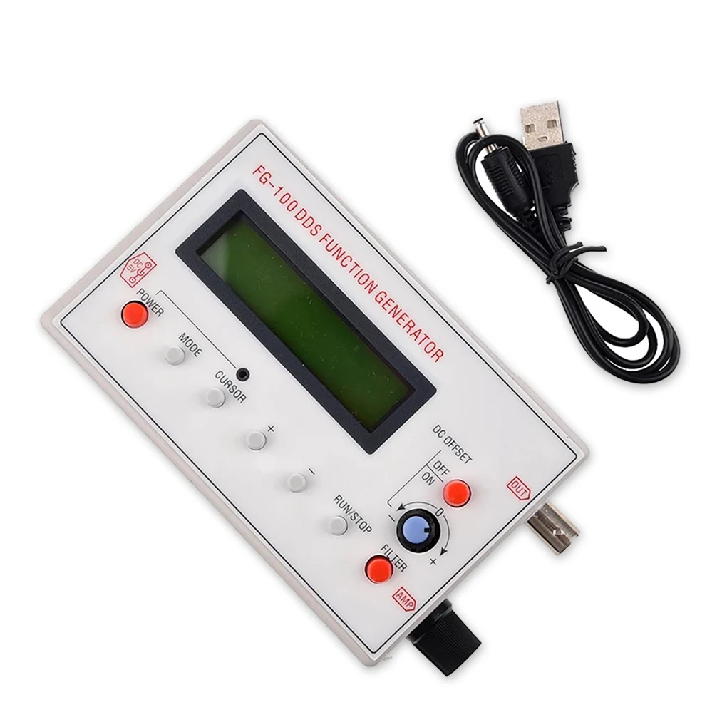 

1Hz-500kHz DDS Waveform Generating Signal Generator LCD Screen Sine Triangular Wave Source Module Frequency Counter