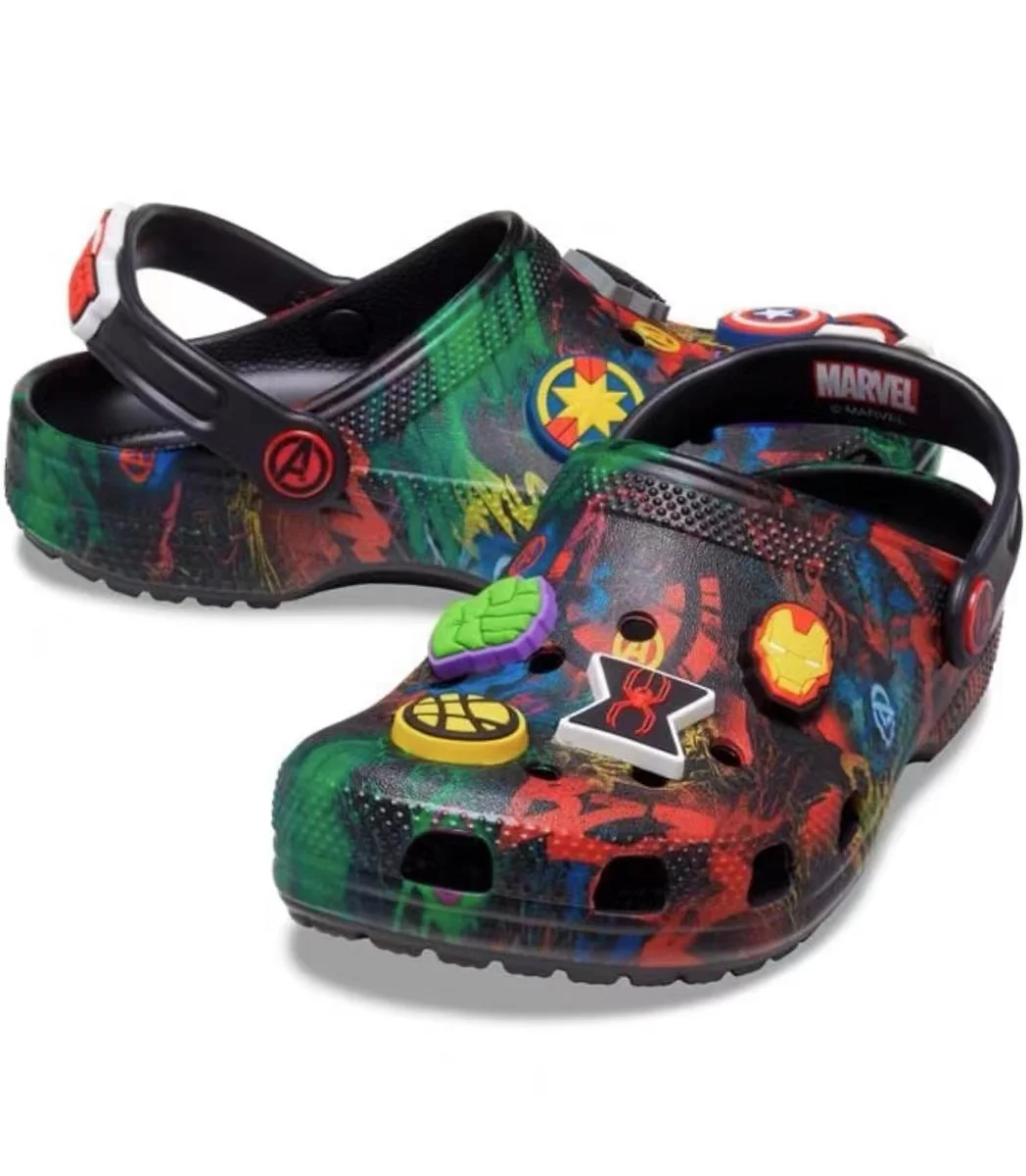 Новые детские сандалии с дырочками в стиле аниме Kawaii милые пляжные изображением