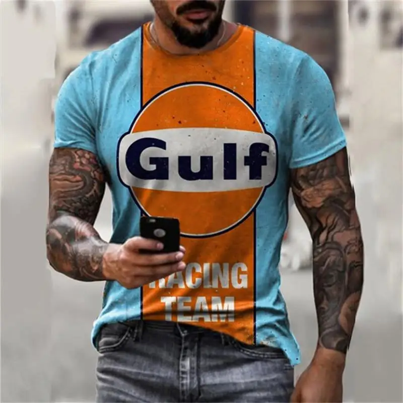 

2022 Summer Gulf t-shirts 3D All Over Printed T Shirts Tee Tops shirts Unisex Tshirt
