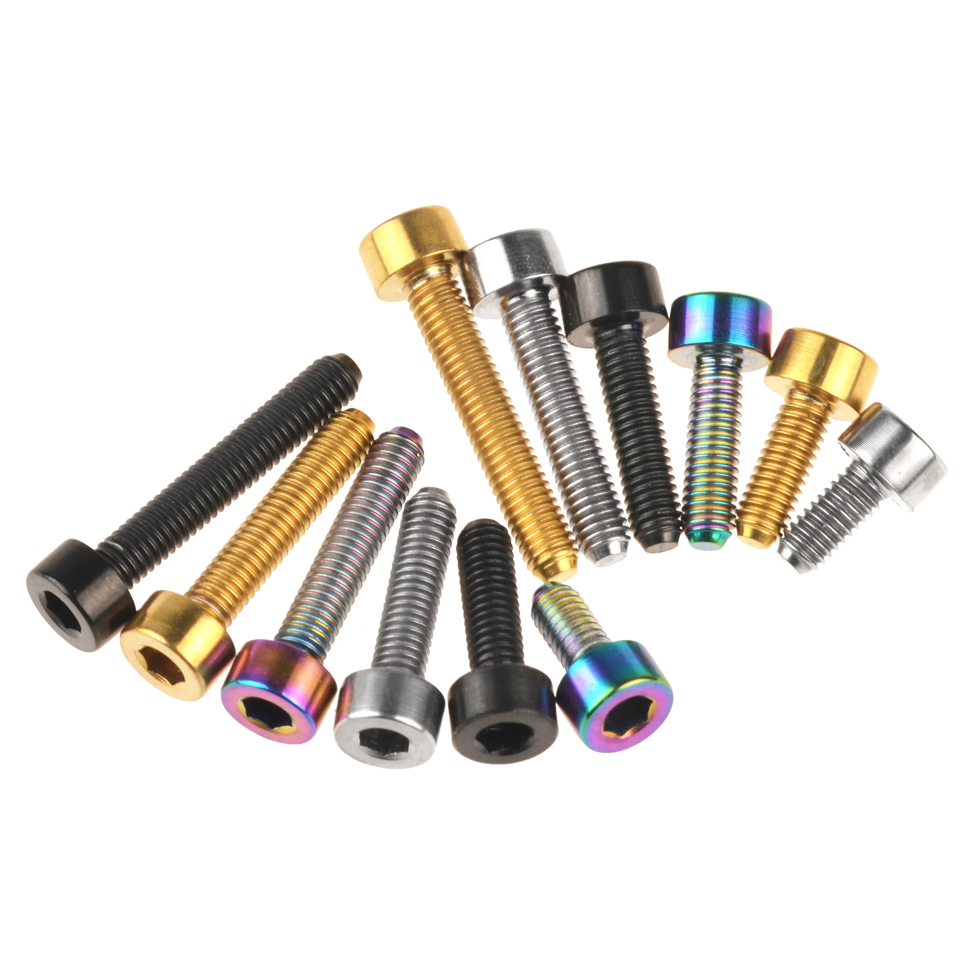 Weiqijie Титановые болты M3x6 8 10 12 15 18 мм Алленовый ключ Стигма Винты для крепления седла и рулевого устройства горного и шоссейного велосипеда.