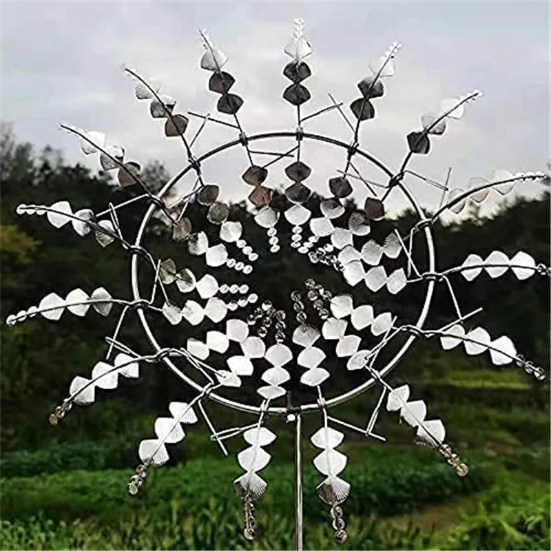 

Windmill Garden Decoration Metal Spinners Wind Mill Blade Unique Magical Farm Outdoor Porch Home Decor Jardineria Catchers
