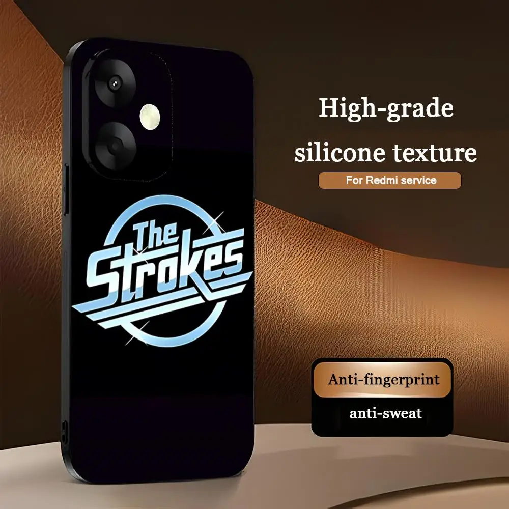 Чехол для телефона S-StrokES Super Band Hot Xiaomi Redmi 14C 13C 12C Note14 13 12 11 10 Pro Plus S мягкий черный
