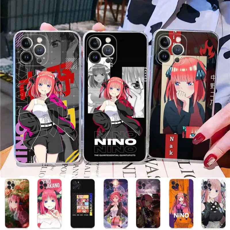 

Nino Nakano Phone Case For iPhone 14 11 12 13 Mini Pro XS Max Cover 6 7 8 Plus X XR SE 2020 Funda Shell