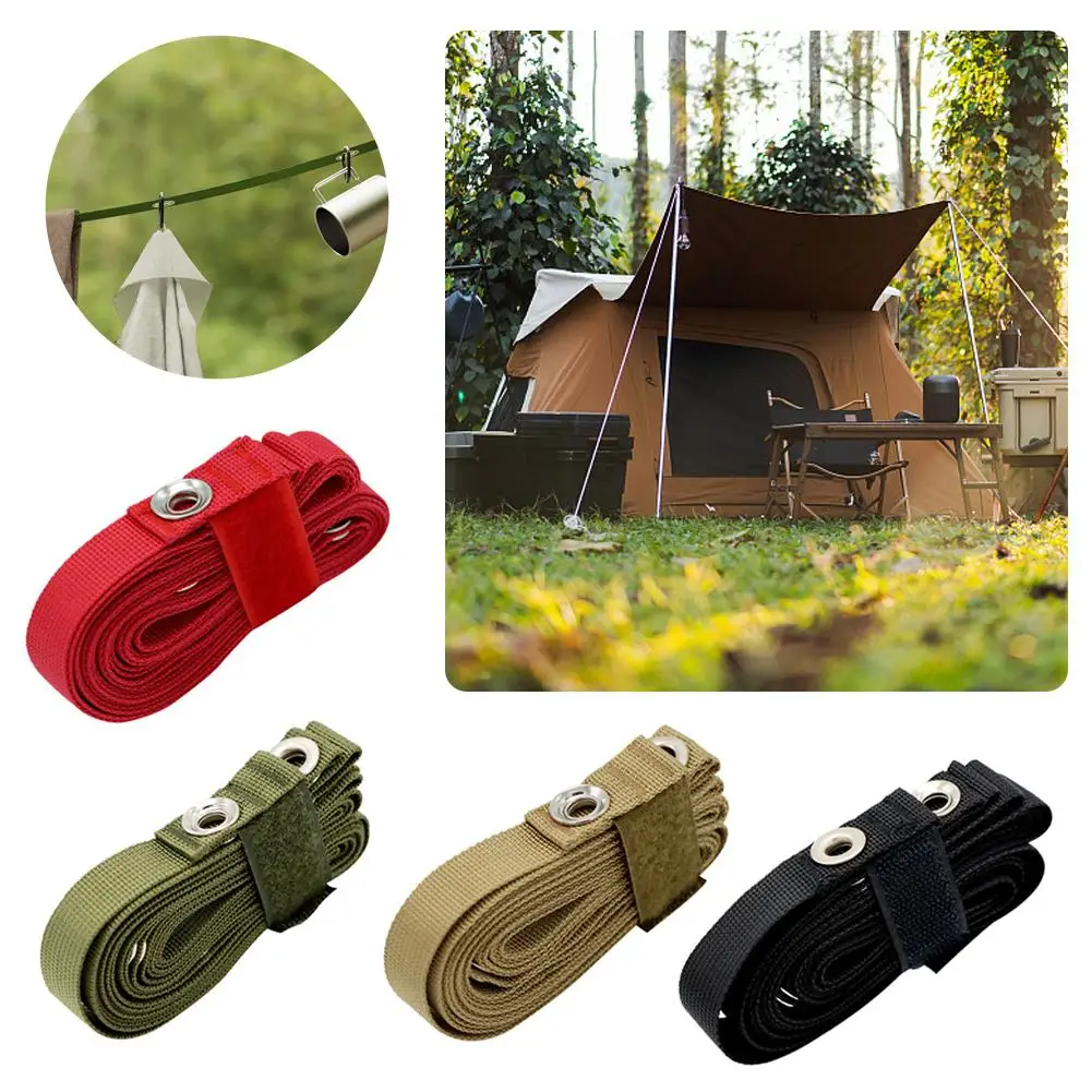 

Tent Canopy Extension Belt Multifunctional Clothesline Rope Nylon Tool with Backpacking Outdoor Camping Windproof Carabiner Y9N6