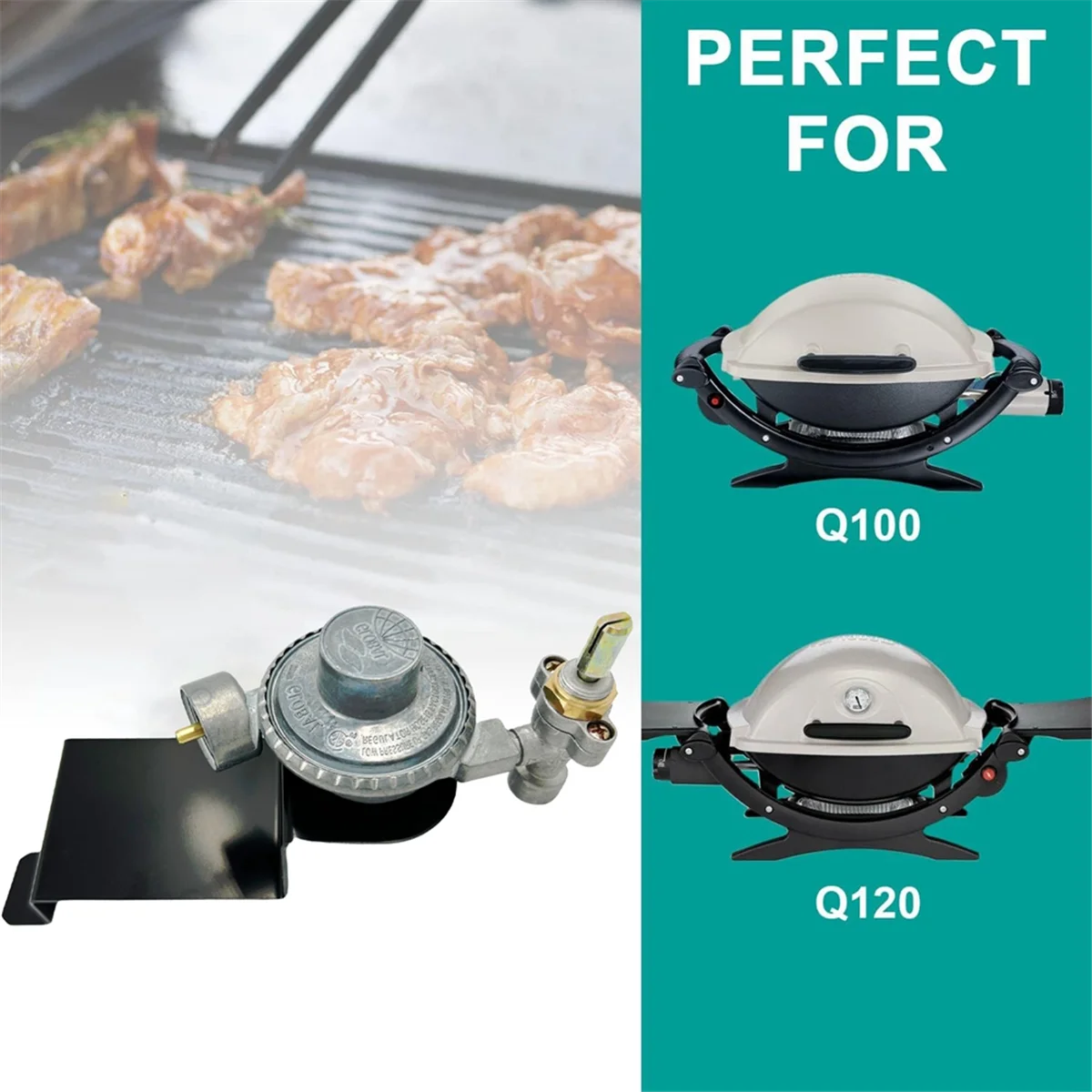 Регулятор клапана 80477 для газовых грилей серии Weber Q100 Q120
