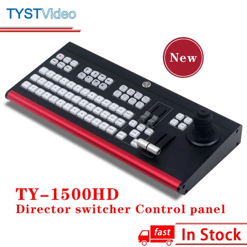 

TYST TY-1500HD New Director switcher Control panel 4K Virtual Studio Vmix Recording Video Switcher for Live Broadcast