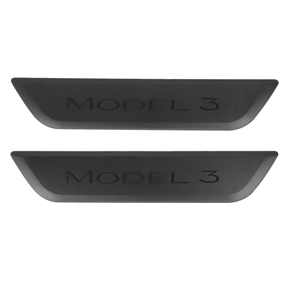 

For Tesla Model 3 2020-2021 Exterior Auto Accessories Rear Door Sill Protector Threshold Decoration (Model 3)