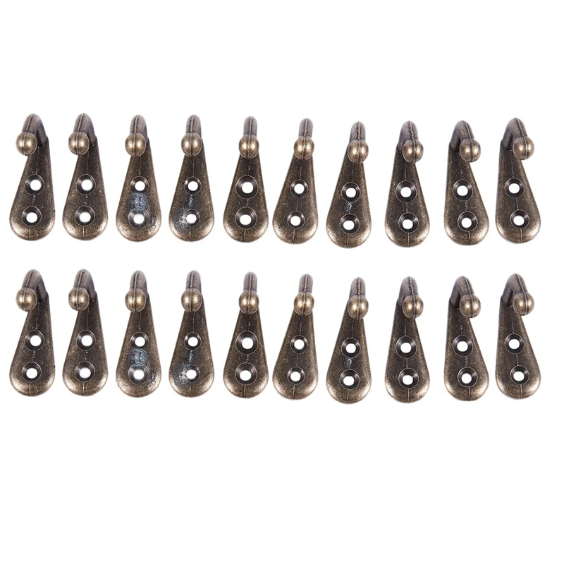 

Bronze Tone Vintage Style Wall Mounted Single Hook Hangers 20 Pcs