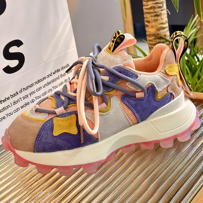 Brand Women Skateboarding Shoes Flat Thick Sole Sneakers Female Sport Shoes Breathable Zapatos Mujer Rubber Boots Woman Shoes