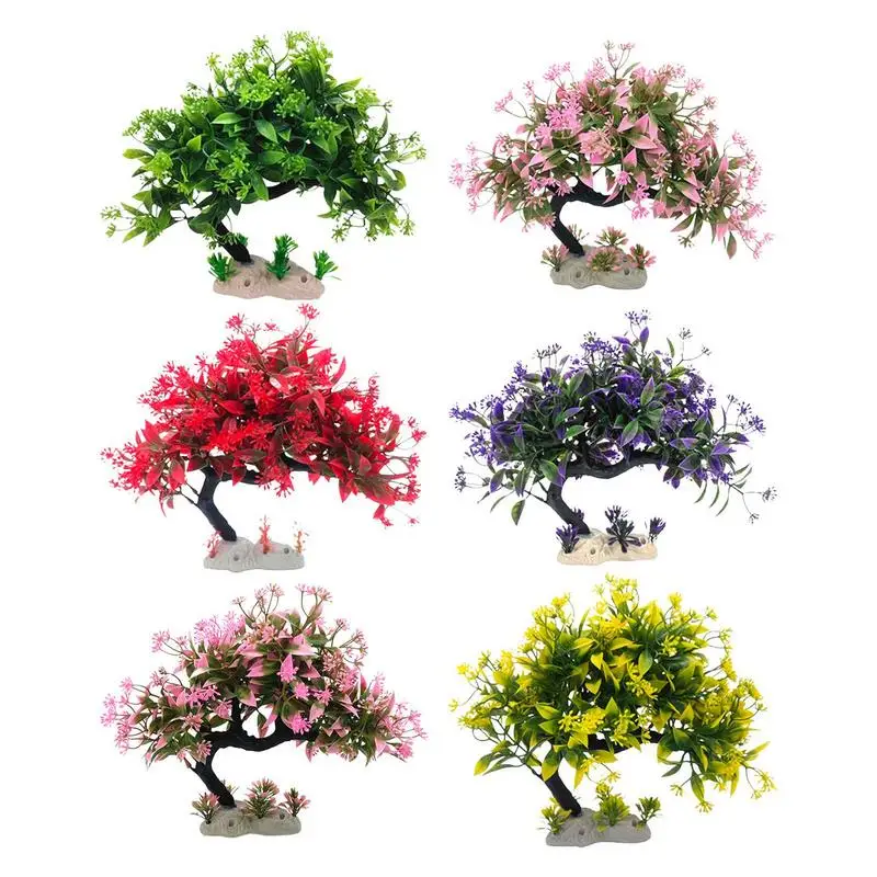

Fish Tank Plants Colorful Plant And Flower Aquatic Plant Fish Aquarium Tank Grass Decoration Water Weeds Ornaments Pet Products